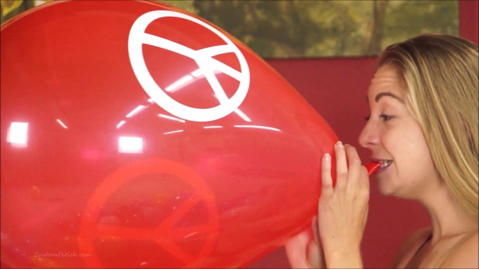Custom Fetish - Julie Blow Pops 16 Inch Peace Balloon - Fetish