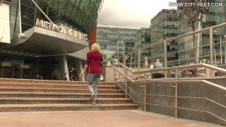 online video 34 CityFeet – A barefoot blonde. Part 3., foot fetish petite on blonde porn 