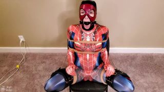 poperversion SpiderGirl in Orgasm Trap - a Bondage Cosplay Slut is made to have Multiple Squirting Orgasms - Pornhub com