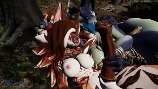 SmallBeanLex - Hung Futanari jumped by horny Tribal Women while camping // VRChat ERP Threesome