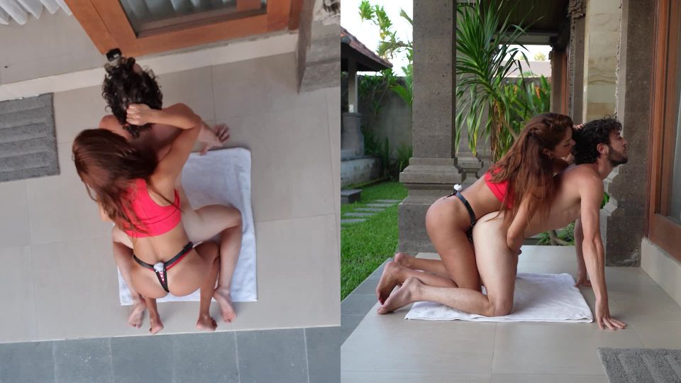 Goddess Kate Carl - First - ever outdoor pegging session with body - shaking orgasms - Femdom