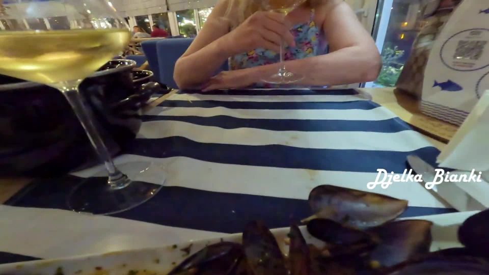 DjelkaBianki in Naughty Wife Cheats on her Husband in a Public Toil...