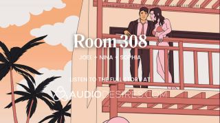 Audio ASMR Audio Porn: FFM Threesome Hotel Sex with Two Girls Fucking One Lucky Guy – Erotic Audio Story for Women