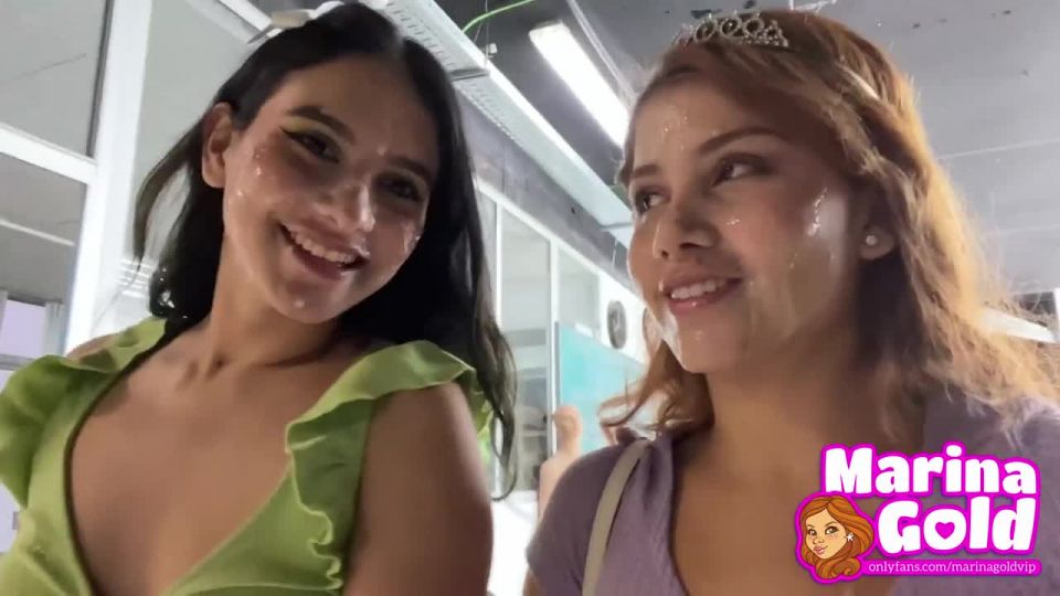 adult xxx video 1 Marina Gold, Min Galilea - Birthday Bukkake Cumwalk!  - party - blowjob porn ebony blowjob