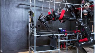  Fetish porn  Lucie Arztin - Full Latex Cover Hog Tie  Femdom