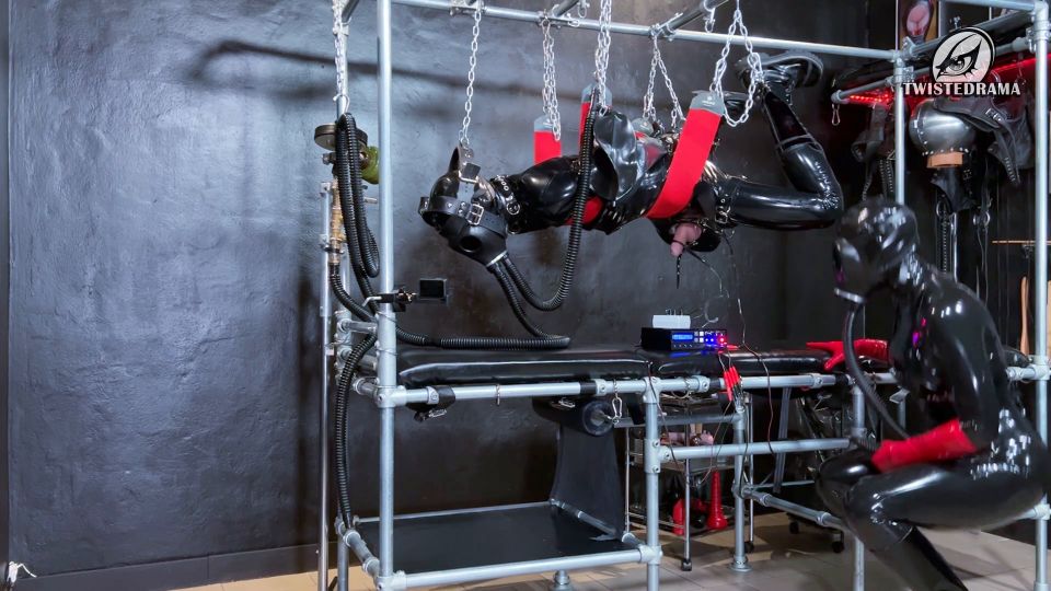  Fetish porn  Lucie Arztin - Full Latex Cover Hog Tie  Femdom