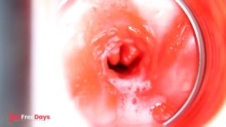 CAMERA INSIDE PUSSY BIG CUMSHOT IN PUSSY BEST Internal ASMR in 4K