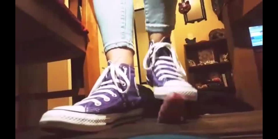 Cock trampling glory hole and ball smashing ballbusting 