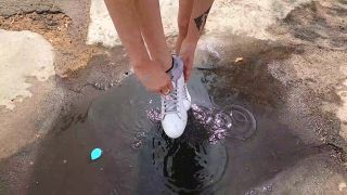 Custom Fetish - Sabrina s Wet Dirty Socks and Sneakers - Fetish