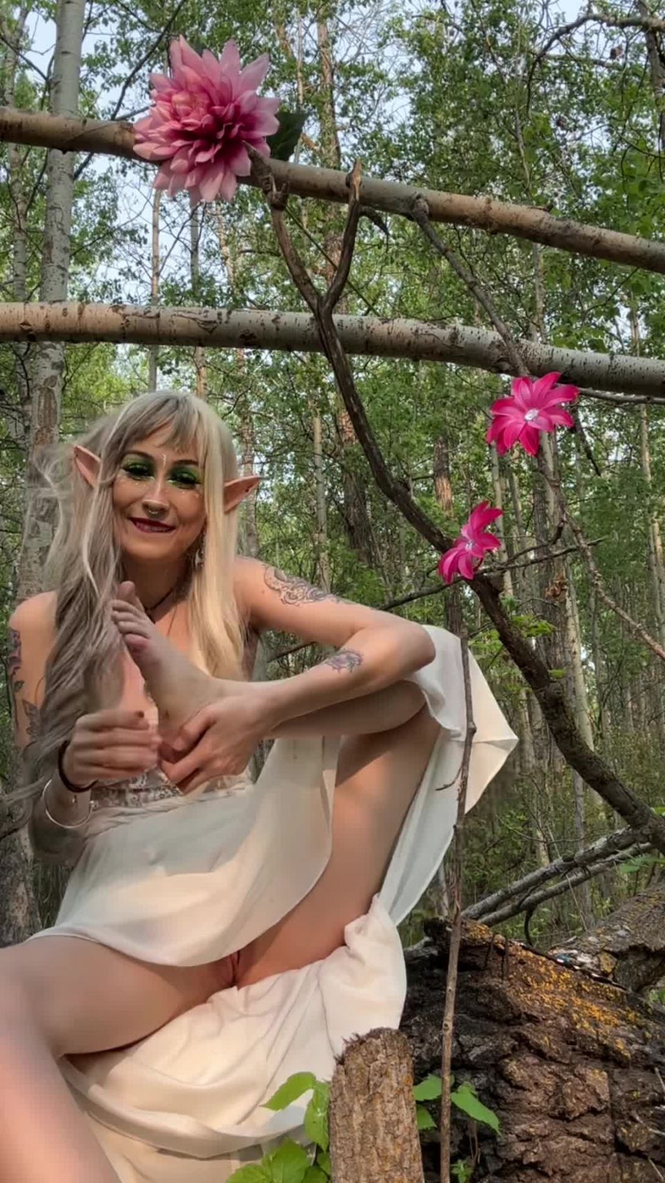 online adult clip 31 Thchic88 – Forest Elf Shows Off Her Dirty Feet | forest | pussy licking femdom pron