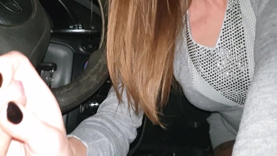 natural amateur HuyasandChloe - Blowjob and Sex in the Car, Halloween Night, Cumshot in Mouth my Girl , all sex on amateur porn