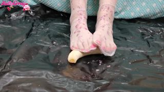adult xxx clip 6 Girl Dripping Wax On Her Feet and Trample Banana Foot Fetish! FEET PORN -, amateur bestiality on fetish porn 