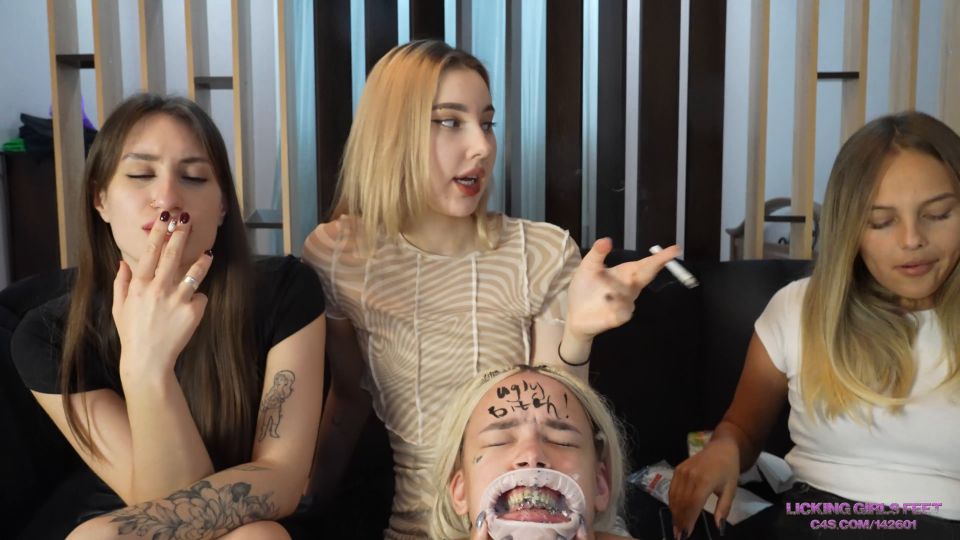 online xxx clip 16 big natural tits blonde teen Licking Girls Feet: Alsu, Pamela And Sarah - Humiliation For A Stupid Bitch!, amateur on feet porn