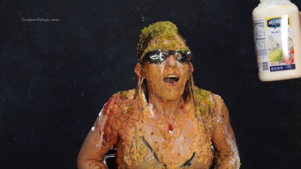 Custom Fetish - Ana Gets Dumped on with Food Messy - Fetish