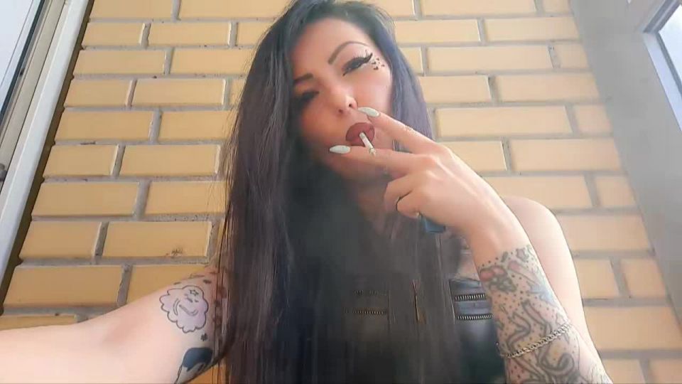 Nika - Charming Dominatrix Sexy Smokes - Smoking