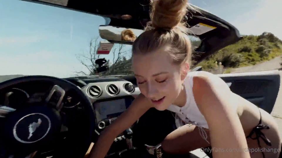 Littlepolishangel, European Blonde Babe Fucking Outside In a Convertible Car (Amateur porn)