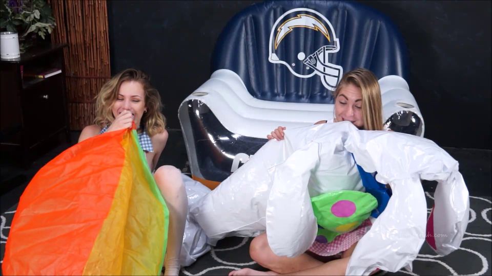 Fetiche personalizado - Amber n Julie Inflate Conejo Playa Ball - Fetiche