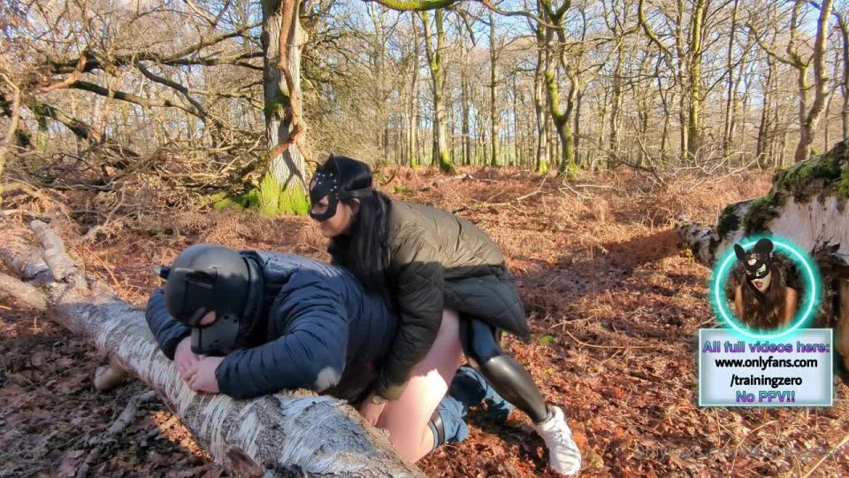 Día de San Valentín al aire libre Woodland público Pegging Femdom FLR Señora Dominatrix sorpresa Strapon!