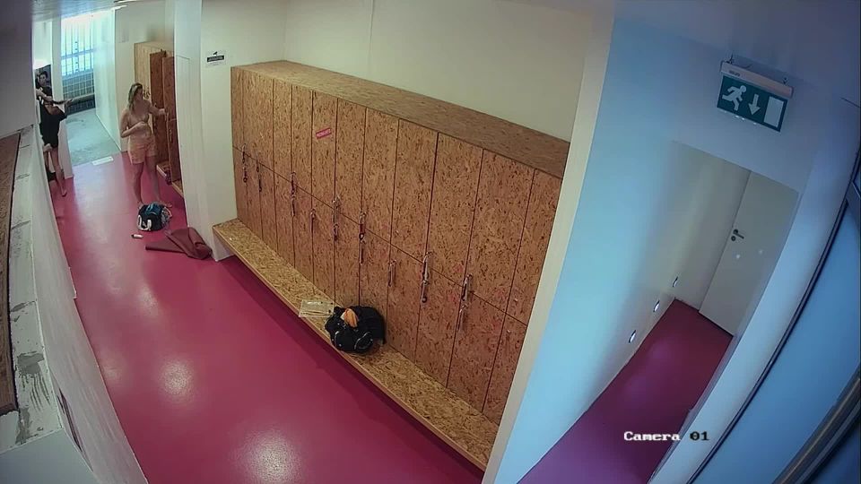 Online tube Voyeur locker room – Two beauties dress after shower