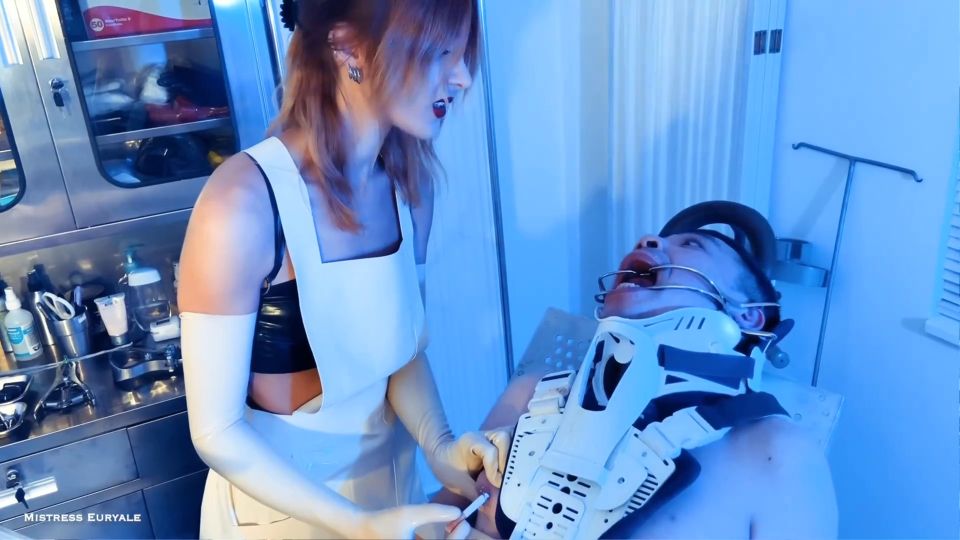 Burning Treatment for a Patient in Braces.