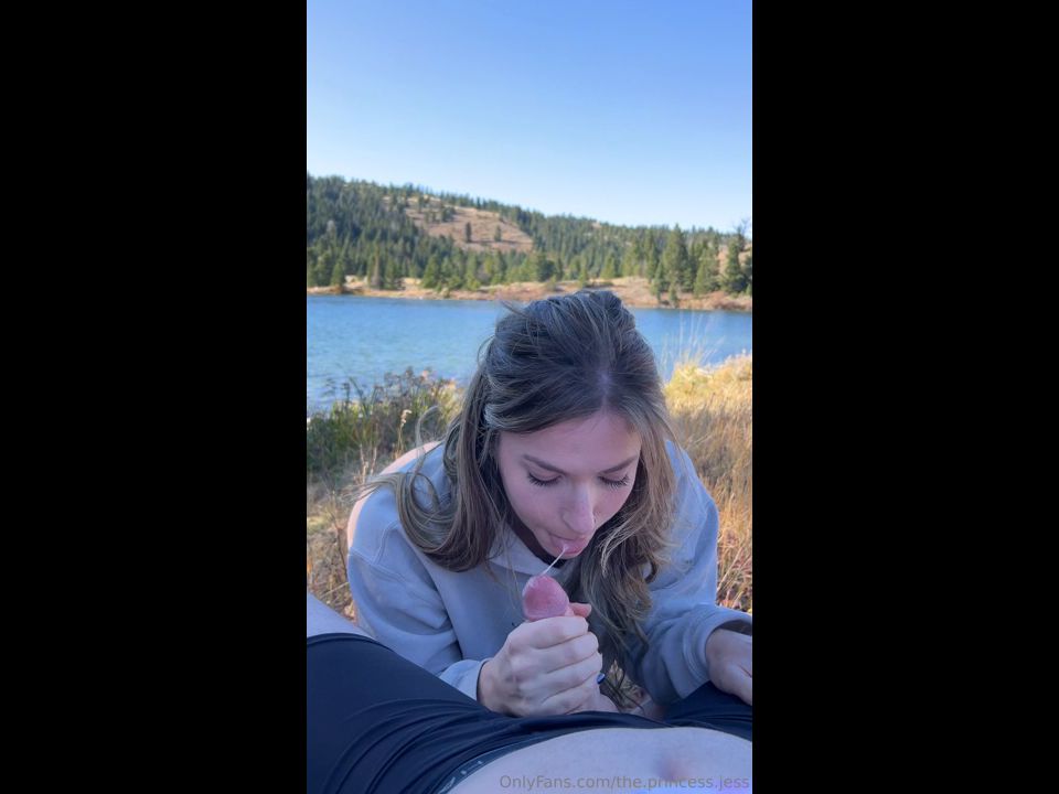 adult video 11 OnlyFans – PrincessJess – Hiked up to this gorgeous lake | onlyfans | blowjob porn femdom domestic slave