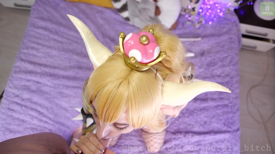 Purple Bitch - ANAL COSPLAY BOWSETTE GETS CREAMPIE 1080 S...