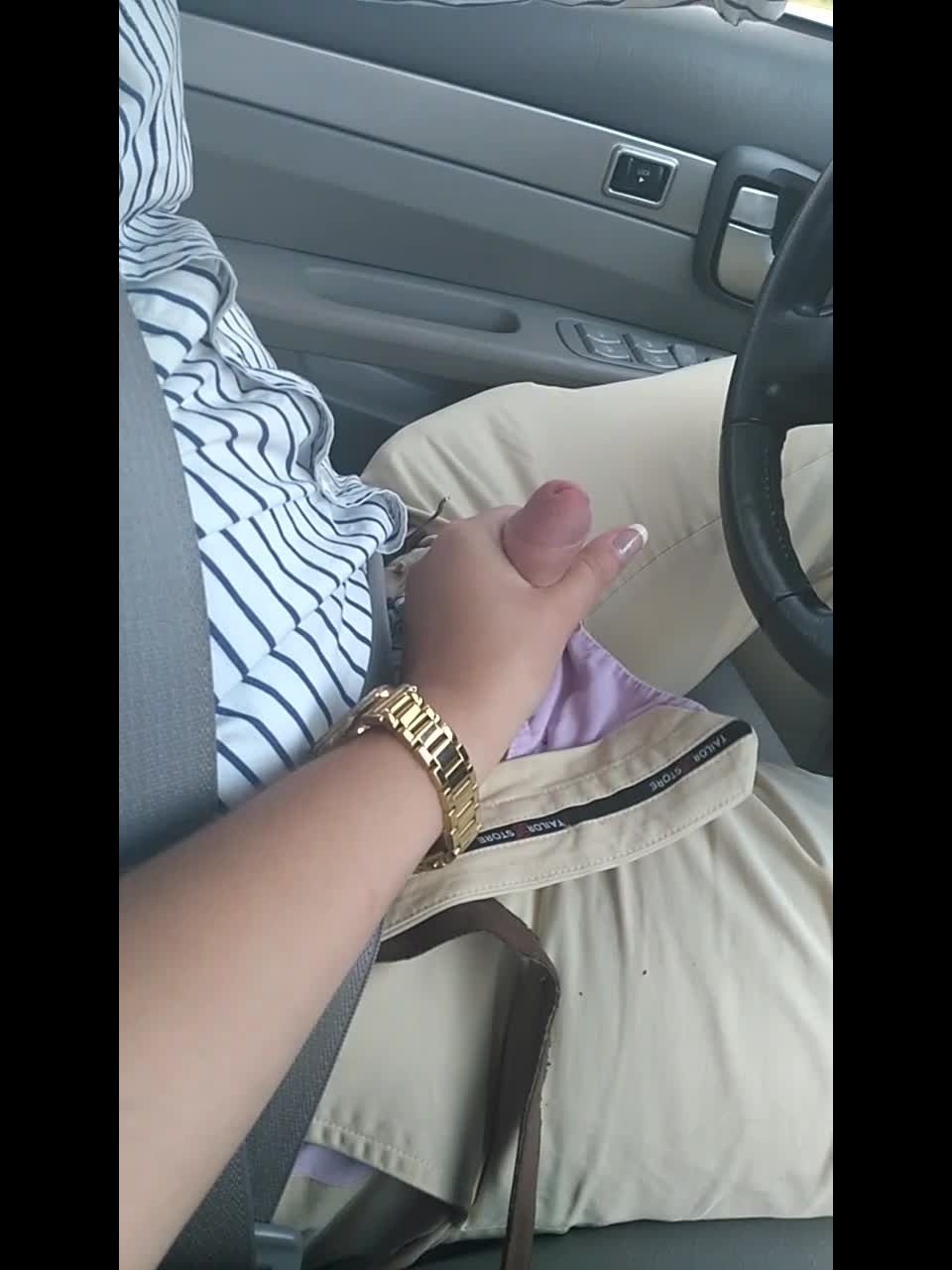 xxx video 16 Annabelle Rogers in Giving husband a handjob while he drives - handjob and footjob - pornstar pantyhose foot fetish