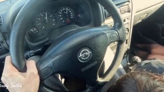 Paul Kovacs,Sandy Switch - Pretty hitchhiker seduces driver and gives blowjob at 93 mph