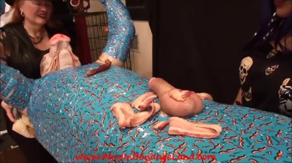 Aliceinbondageland com H265BACON Day Part 3 Fleshlight Handjob