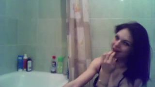 Hot amateur girl fisting her ass on webcam