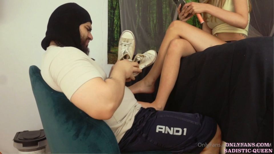 adult video clip 37 Sadistic Queen - Mistress Alexis - Dirty Disgusting Converse And Foot Worship - HD 720p, amatuer foot fetish on femdom porn 