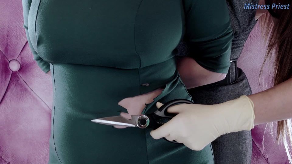 online xxx clip 32 fetish wife femdom porn | Mistresspriest Hand Over Mouth Scissors On Dress  | milf