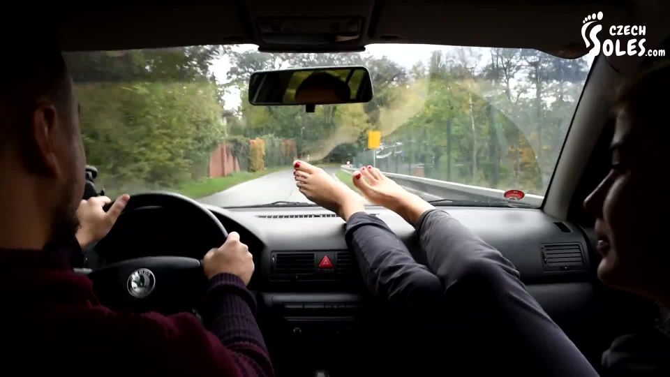 Czech SolesHer BIG Smelly Feet In Car Are A Turn On (Foot Smelling, Big Feet, Foot Worship, Teen Feet, Soles) - 1080p