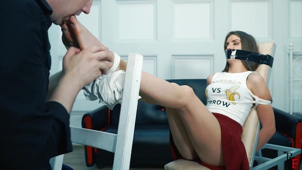 Kristys Unexpected Interview. What Do You Want More – Tickling And Foot Licking.