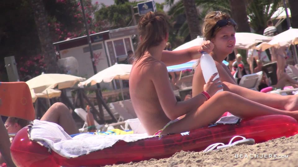 BeachJerk topless beach trio full hd (mp4)