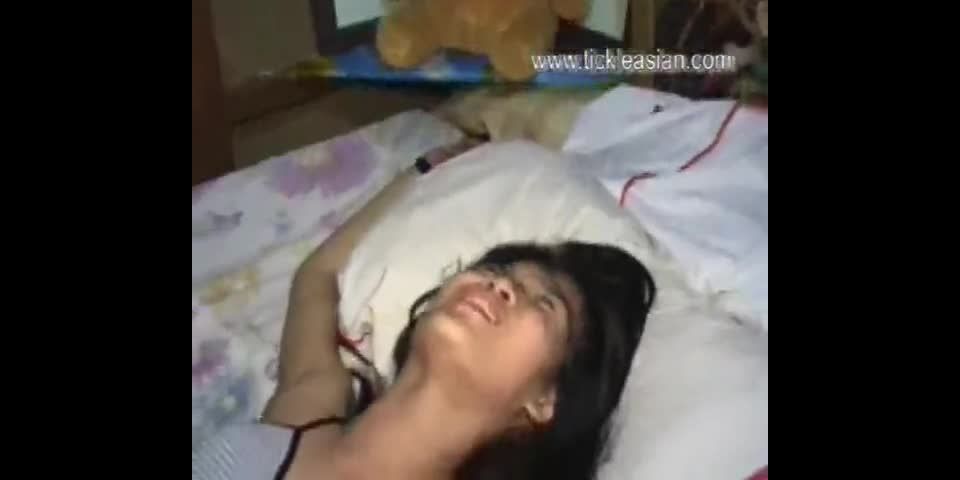 Tickled in bed Tickling