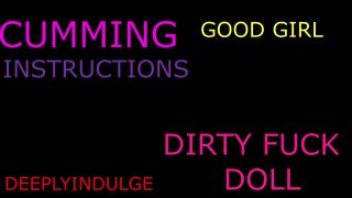 Cum Countdown Joi intense dirty cumming instructions to make you A GOOD NEEDY WHORE (AUDIO ROLEPLAY) INTENSE DIRTY