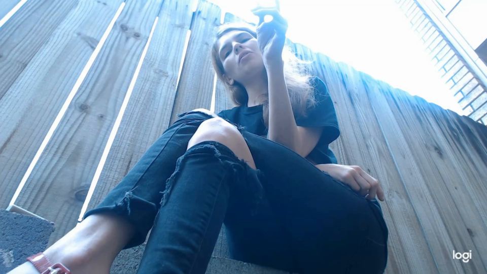 Human Ashtray Outdoor Humiliation - Smoking