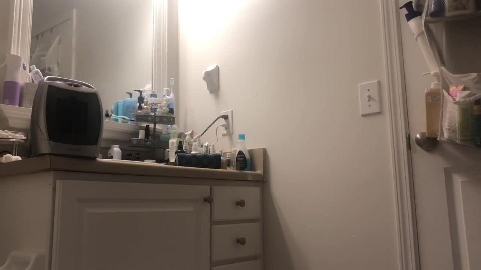 sexy tattooed girl before and after shower. hidden cam