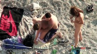 Very sexy with big boobs - Beach sex