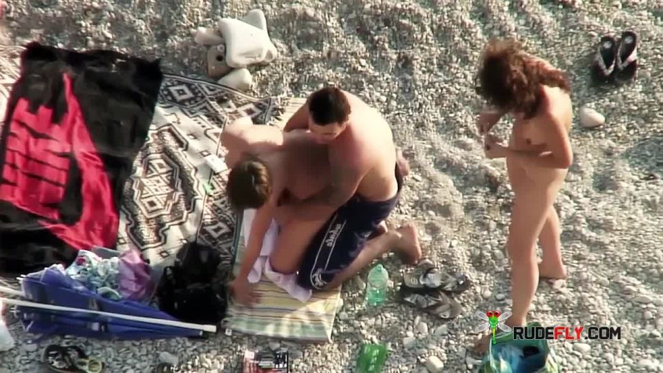 Very sexy with big boobs - Beach sex