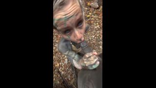 Tattooed Blonde Blowjob by Waterfall POV Anuskatzz MDH Amate