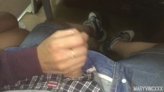 Teen makes a Public Blowjob in the Train  MaryVincXXX! PUBLIC - www.LOVELY-MILF.com Video