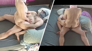 Hermina - Amateur couple having crazy sex in the bedroom.