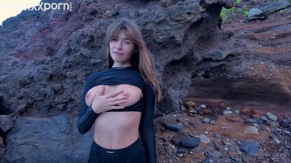 Anna Ralphs Beach Anna Ralphs Beachside Fuck Video  After Hiking Adventure
