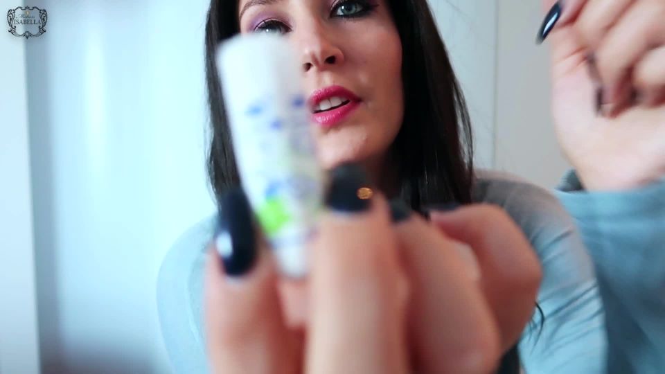 xxx clip 1 Señora Isabella – Benutztes Tampon  femdom pov  masturbación porno botas de goma fetiche