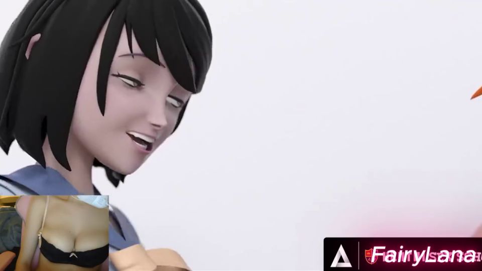 FairyLana - HENTAI SEX COLLEGE - Futanari Beauty folla la directora SU PRIMER CREAMPIE MMF!