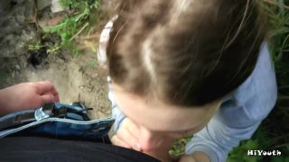 Girl Make Blowjob Outdoor.