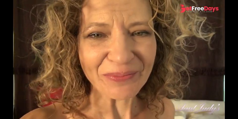 Aunt Judys - Petite Amateur MILF Tia Masturbates in Sexy Lingerie