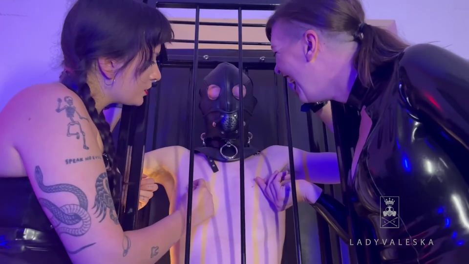 adult video 28 Lady Valeska - Teasing Our Caged Slave - FullHD 1080p - femdom - femdom porn smoking fetish pornhub